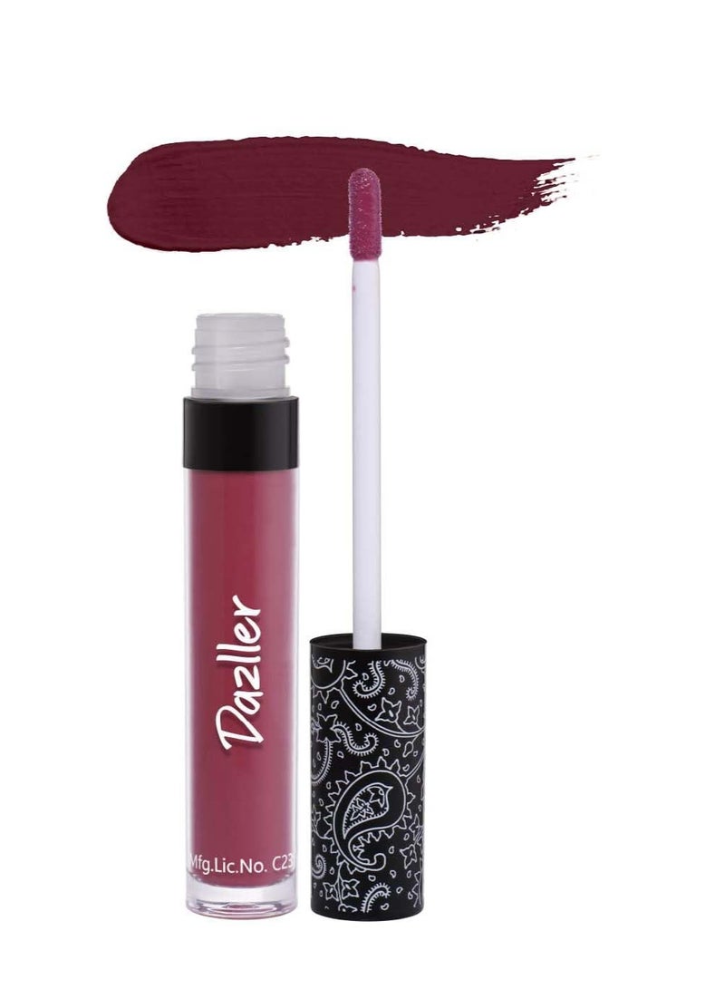 Dazller All Day Lipcolour Quick Dry|Moisturizing Kokum Butter|Non-Transfer & Smudge-proof|8hr stay|Liquid Lipstick for Women|QDLC037 |6g - Image 1